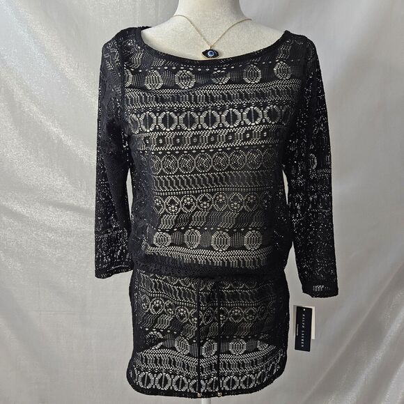 NWT RALPH LAUREN Beach Cover Up Sz Small Sheer Dress - Picture 1 of 5